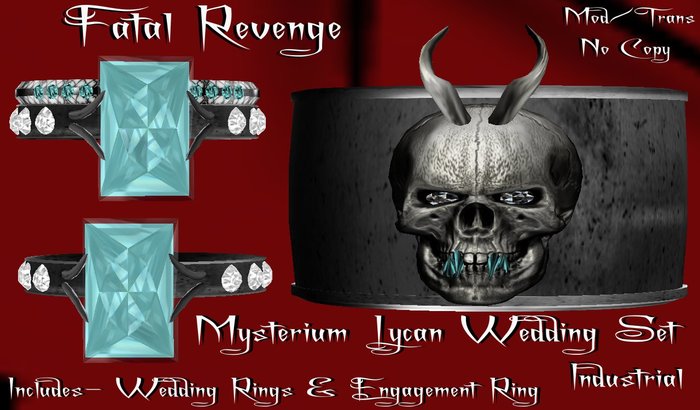 Fatal Revenge- Mysterium Collection - Lycan Gothic Wedding Set {Industrial}