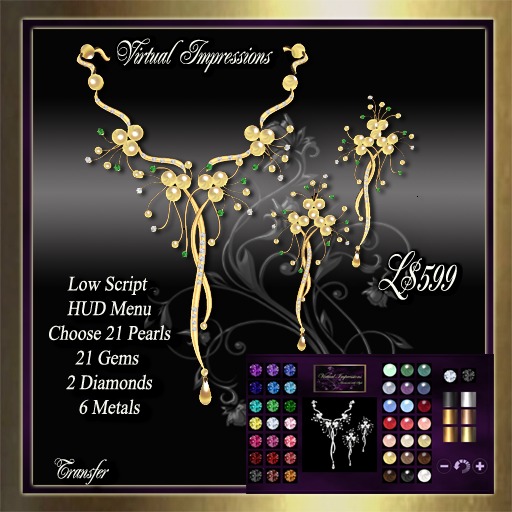 Virtual Impressions Kerry Texture Change Jewelry Set