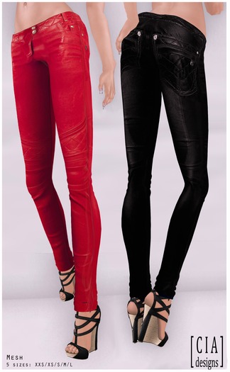 [CIA Designs] Biker Pants Red