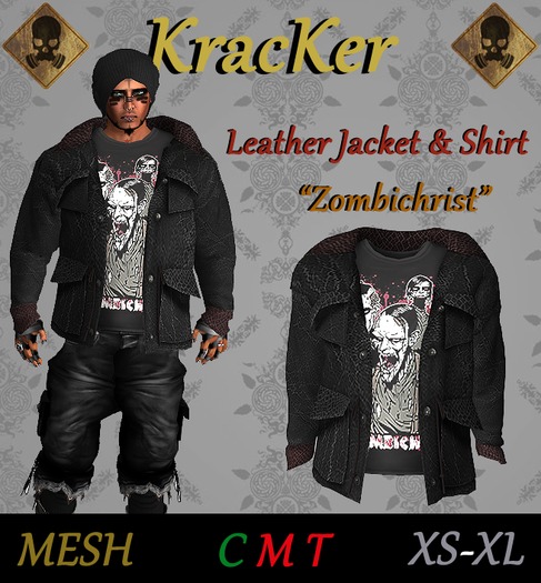 Kracker Leather Jacket - Zombichrist