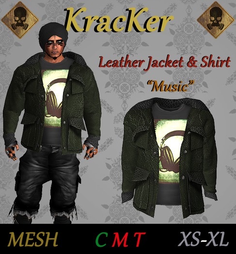Kracker Leather Jacket - Music