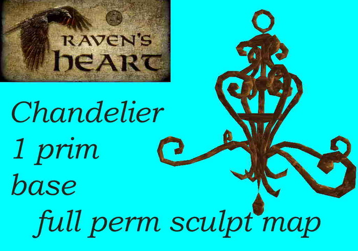 *RH* Chandelier 1 prim Base ! max_Protected (sculpt)