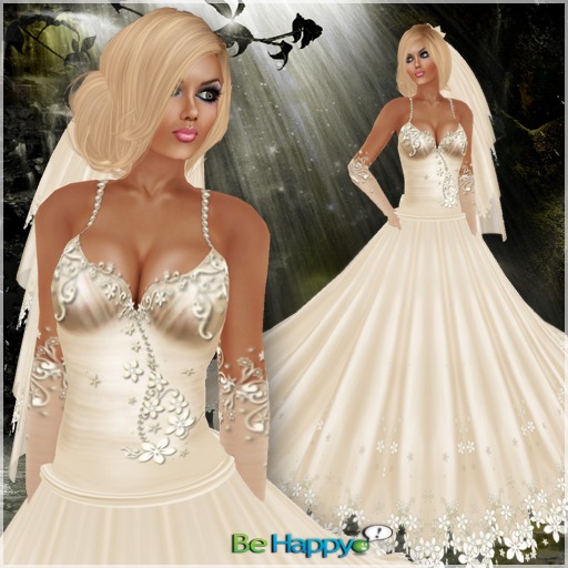 !BH ~ Princess Wedding Gown (Bridal) Cream