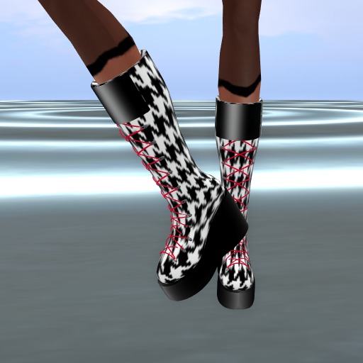 ! Hart's Hot Houndstooth Ramp Boots Promotion