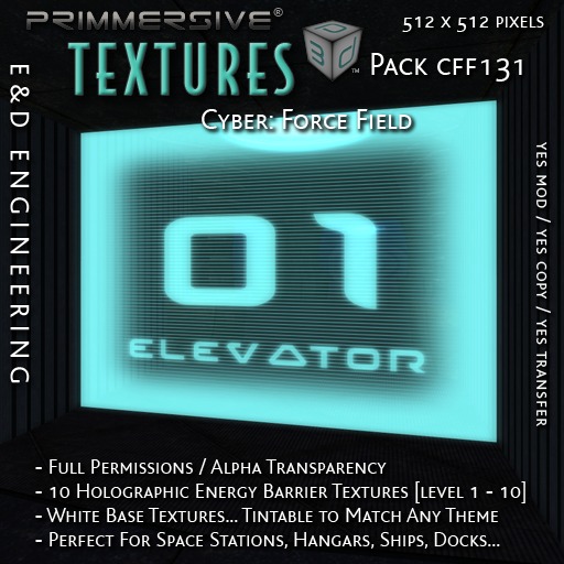 Second Life Marketplace - [CFF131] 10 Elevator and Lift Force Field ...