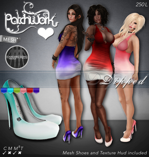 PWH Dipped Dress Red