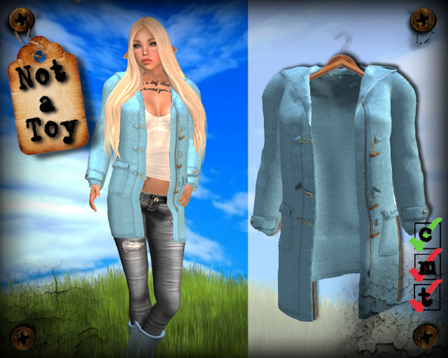 [Not a Toy]- Wanderer Coat Angelic Blue