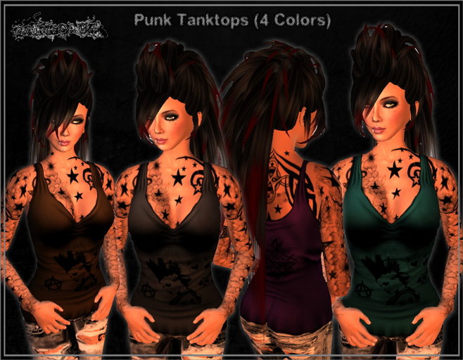 ::DarKCatZ:: Punk Tanktops (4 Colors)