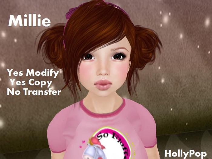 HollyPop - Millie Child Shape & Styling Card