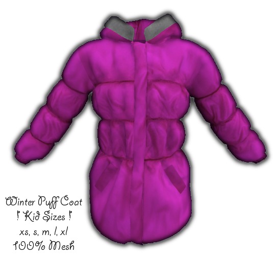 *-[Mesh'd Kidds]-* Magenta Winter Coat