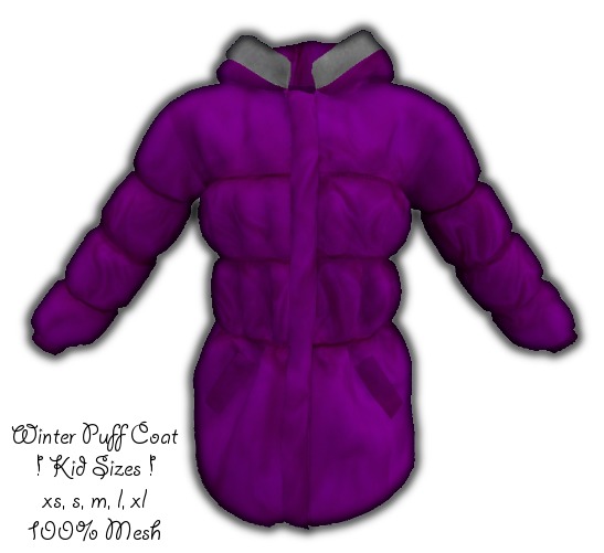 *-[Mesh'd Kidds]-* Grape Winter Coat