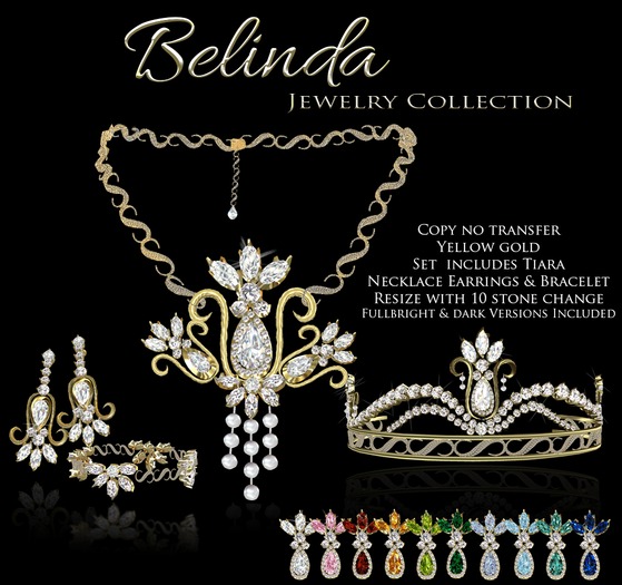 Exquisite Belinda Jewelry Collection Gold