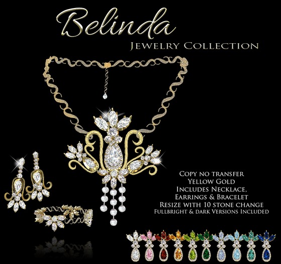Exquisite Belinda Jewelry Set Gold