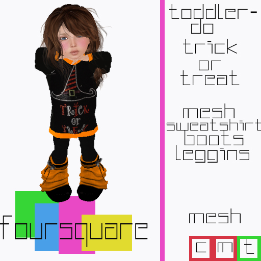 :.:FourSquare:.: Trick Or Treat Mesh Toddleedoo
