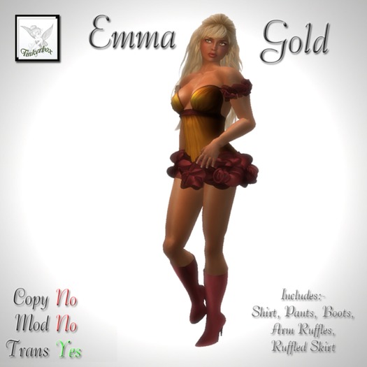 ~TB~ Emma Gold Evening/bridesmaid gown dress Complete