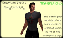 ~TB~ Essential T-shirt For Men - Grey Death Billy