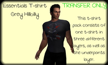 ~TB~ Essential T-shirt For Men - Grey Hillbilly