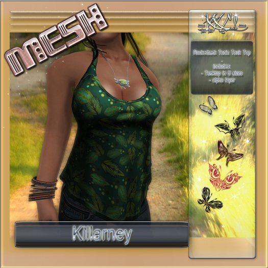 =KKC!= Rackerback Tunic Tank Top - Killarney