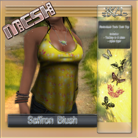 =KKC!= Rackerback Pocket Tunic Tank Top - Saffron Blush