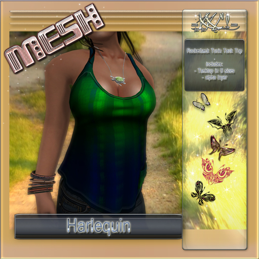 =KKC!= Rackerback Pocket Tunic Tank Top - Harlequin
