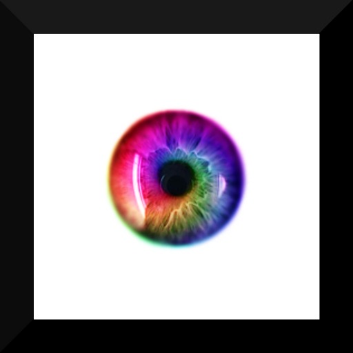 swirled rainbow eyes