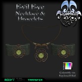 [FPI] Evil Eye Necklace & Bracelts Jewelry Unisex Set