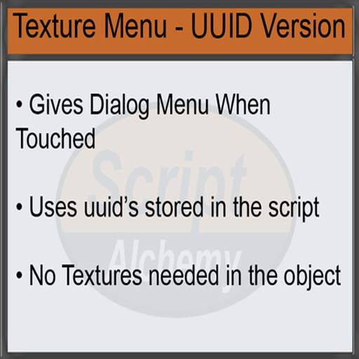 Script Alchemy - Texture UUID Changer menu (Boxed)