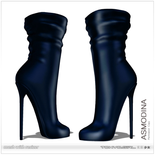 Tokyo.Girl - Asmodina Heels - Blue - Mesh with Resizer
