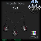 [FPI] Black Fae Jewelry Set with Necklace & Earrings