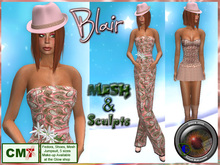 **GD** MESH Catsuit Blair (Pink) (Boxed)