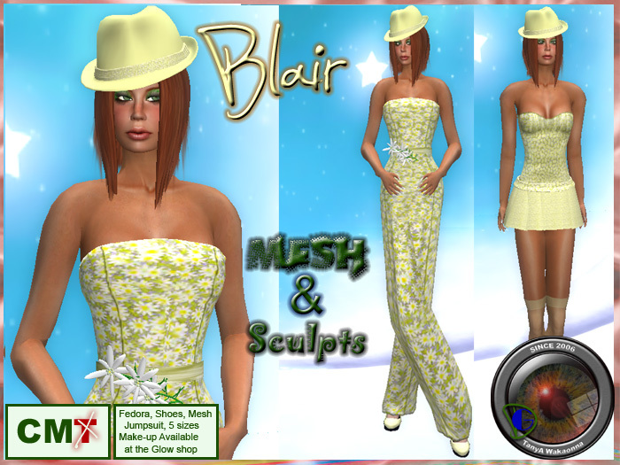 **GD** MESH Catsuit Blair (Yellow) (Boxed)