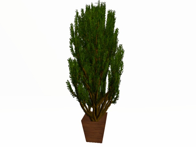 Potted plant 02 - Mesh