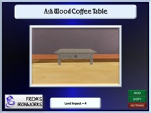 Ash Wood Coffee Table - Freya's Ironworks