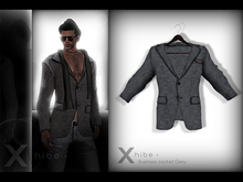 X . h i b e - Mesh - Business Jacket Grey .