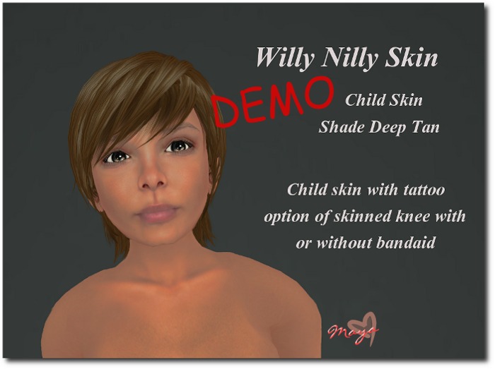 Willy Nilly Skin - Deep Tan Shade DEMO