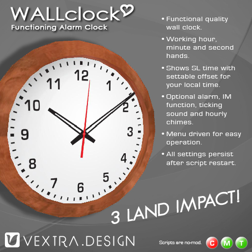 *VEXTRA DESIGN* Wall Clock