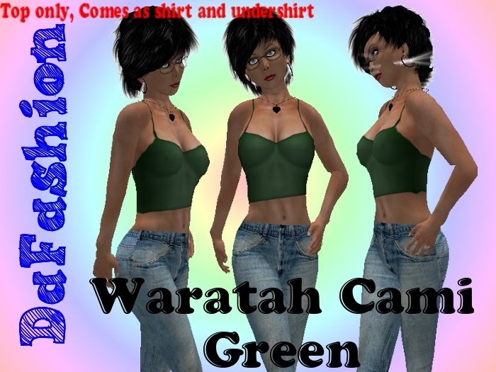 DaFashion Waratah Cami Green