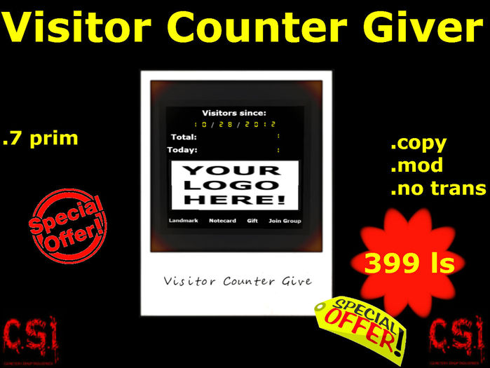 Visitor Counter Giver (box)