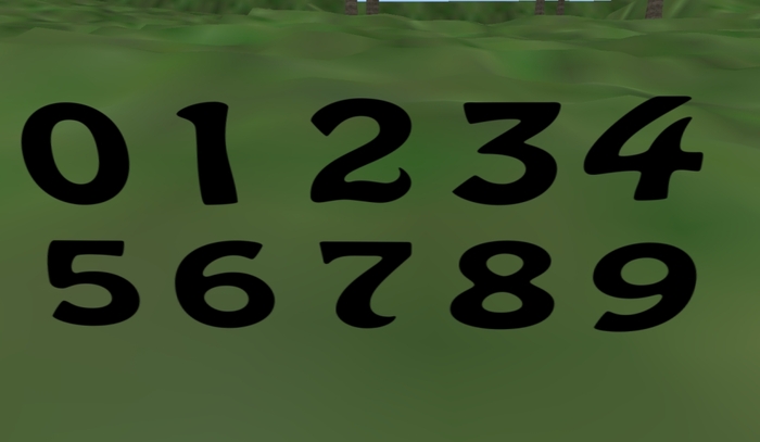 Numbers - hobo - black 