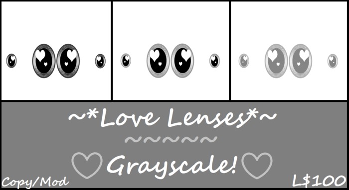 [Retired Item 50% Off] Love Lenses Grayscale