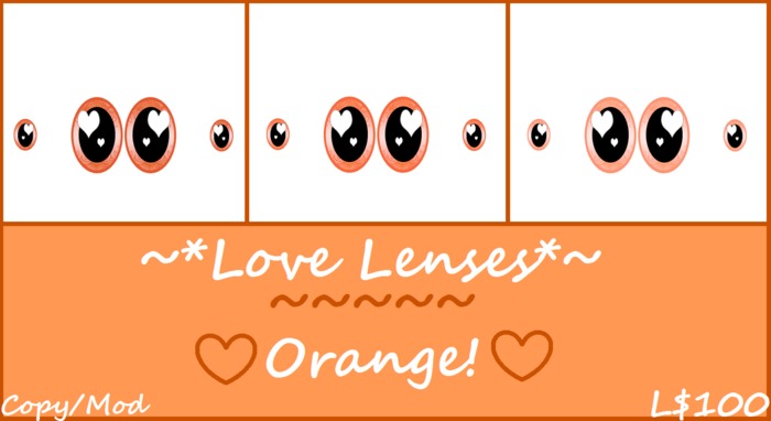 [Retired Item 50% Off] Love Lenses Orange