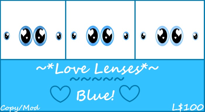 [Retired Item 50% Off] Love Lenses Blue