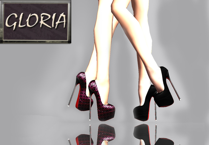 GLORIA Chica Pumps Black Pack 
