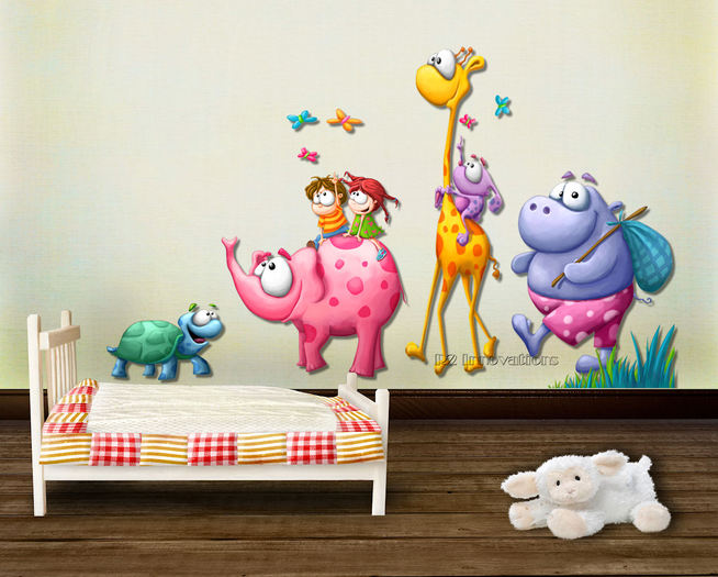 Traveling Wonders Childrens Wall Sticker