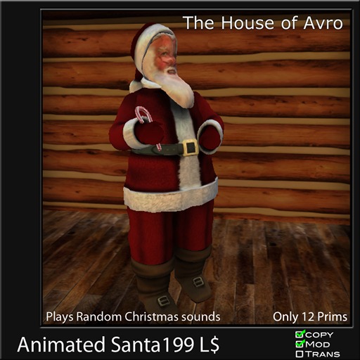 Animated Santa - Plays Random Christmas Sounds