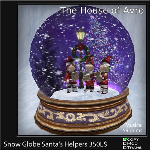 Snow Globe Santa's Helpers - Musical