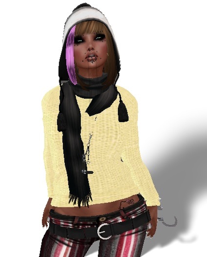 Mesh Long Sleeved Sweater Cream