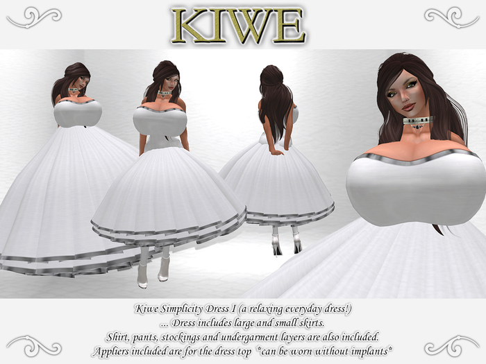 Kiwe Simplicity Dress I (white) for Prim B's