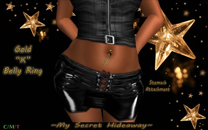 ~MSH~ Belly Ring "K" Gold