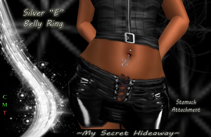 ~MSH~ Belly Ring "E" Silver